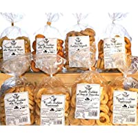 Taralli Pugliesi.Producto de panadería ideal para aperitivos La caja contiene taralli con aceite de oliva- con semillas…